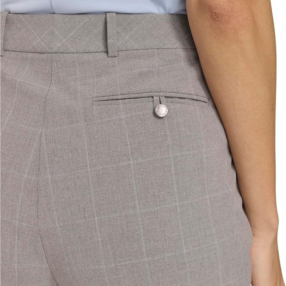 NWOT Calvin Klein dress pants gray plaid - Picture 3 of 6